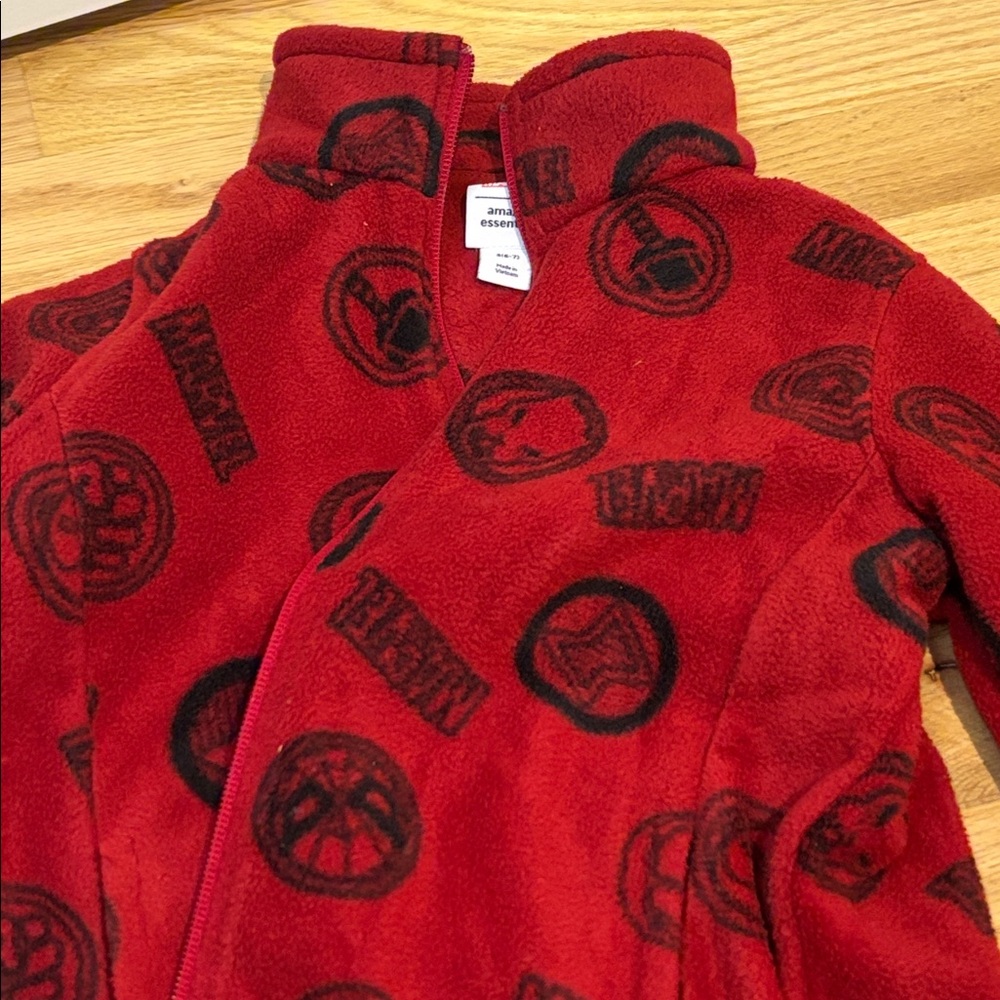 Red Marvel Fleece Jacket, Small - Picture 2 of 2